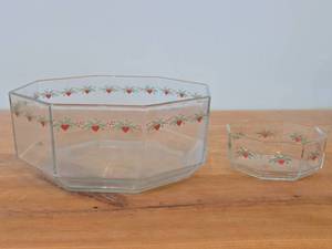 Lot of (2) Multi-Sided Bowls - Heart & Pine by Porsgrund (Norway)