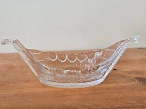 Viking Ship Crystal Glass Bowl (Scandanavia)