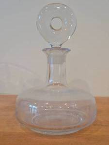 Glass Decanter with Stopper by Boda (Sweden)  Mid-Century Modern style