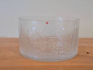 Vintage Glass Bowl by Finnish Designer Olivia Toikka for Littala Floral (1966)  Mid-Century style