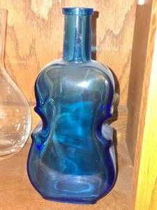 Vintage Bottle (Wheaton Ill) (cobalt blue) (violin)