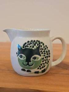 Vintage Kissa Cat theme Creamer Pitcher by Kaj Franck for Arabia (Finland)  Mid-Century Modern style