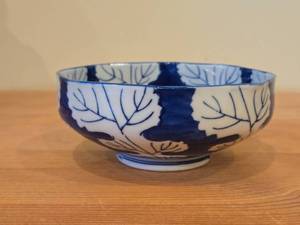 Vintage Porcelain Japanese Bowl by Otagiri Mercantile Co (octagon)