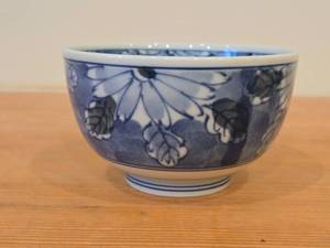 Mino Ware Donburi Series Porcelain Japanese Bowl (hand-painted blue and white)