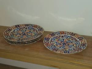 Lot of (4) Vintage 9 12 Porcelain Dinner Plates by Royal Vienna RB Austria