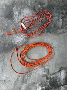 lot 47 image: Orange Outdoor Extension Cords - 2-Pack, Heavy-Duty