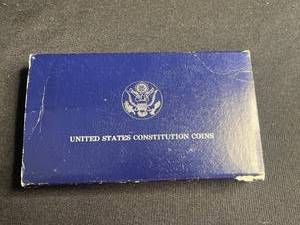 lot 93 image: 1987-S United States Constitution Bicentennial Silver Dollar with Certificate of Authenticity