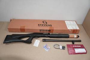 lot 15462 image: NEW Savage Arms Stevens 320 Security 12 Gauge Pump-Action Shotgun - Thumbhole Stock