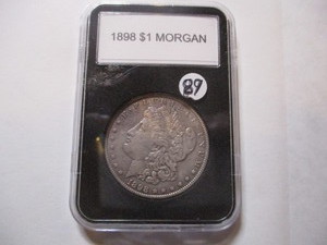 1898 MORGAN SILVER DOLLAR COIN