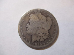 lot 4 image: 1880 MORGAN SILVER DOLLAR COIN