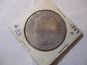 lot 5 image: 1889-O MORGAN SILVER DOLLAR COIN