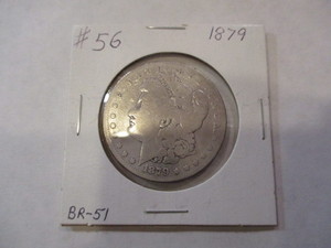 lot 9 image: 1879 MORGAN SILVER DOLLAR COIN