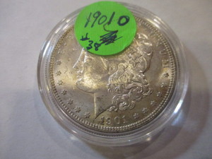 lot 51 image: 1901 MORGAN SILVER DOLLAR COIN