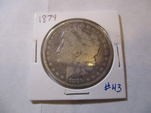 lot 86 image: 1879 MORGAN SILVER DOLLAR COIN