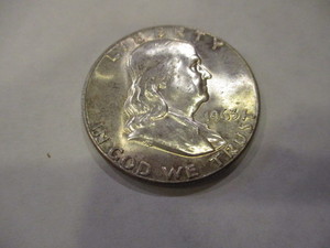 lot 94 image: 1963 FRANKLIN SILVER HALF DOLLAR