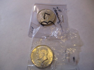 lot 119 image: 2 1964 EISENHOWER 12 DOLLARS