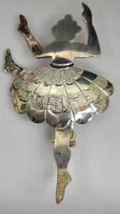 SC - Mexican Sterling Silver Ballerina Brooch