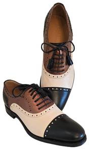 Gucci Two-Tone Wingtip Oxford Shoes - Made in Italy, Size 37