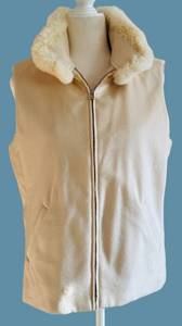 Loro Piana Storm System Vest - 46 - Cotton & Cashmere with Chinchilla Fur Collar
