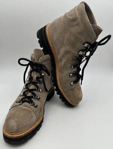 Marc Fisher Issy Suede Beige Leather Lace-up Boots - Size 9M
