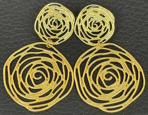 Karine Sultan Rose Cut out Earrings