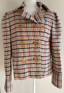 Adorable Marc Jacobs Plaid Tweed Jacket - Size M