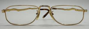 KATA Style 5 22K Gold GEP Eyeglasses 54-17-145 Engraved Temples