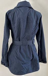 The North Face Womens Navy Belted Trench Coat-Style Jacket - Large