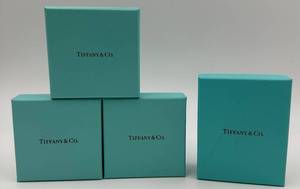 TIFFANY & CO. Gift Box Turquoise Set (Lot of 4)