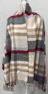 Marchbrae 100% Lambswool Plaid Shawl Scarf