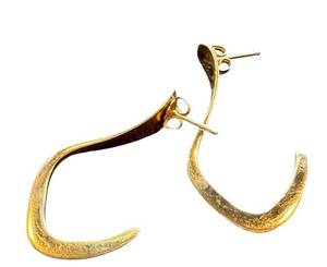 14K Gold Earrings Pair