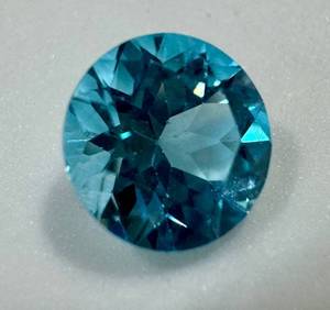 Blue Apatite Oval Gemstone - 0.75 Ct, 6mm, Faceted, Loose Stone