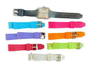 Stuhrling Original Rainbow Dial Watch with Interchangeable Color Bands - Not Tested