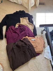 Womens Sweater Top Lot 5 Pc Croft & Barrow d&co Mixed Colors M