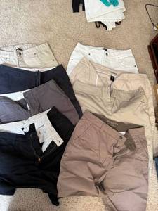 Womens Capri Pants Lot 7 Pc Sonoma Dockers Lee Mixed Sizes