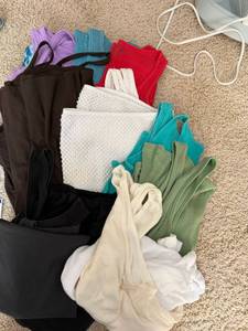 Womens Tank Top Camisole Lot Ribbed Assorted Colors Size M Mixed