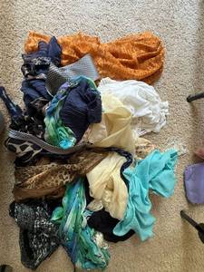 Assorted Womens Scarf Wrap Lot Fashion Print Lace Sheer Fringe Mix