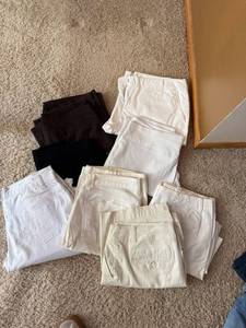 Womens Pants Shorts Lot Talbots DG2 Alfani White Neutral Assorted