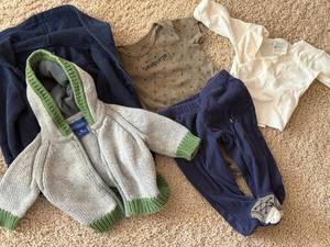 Baby Boy Clothing Lot 5 Pc Genuine Baby OshKosh Carters Newborn 3M