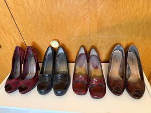 Womens Dress Shoes Lot 4 Pairs Nine West Marc Fisher Candies 7.5M