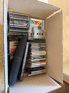 Mixed Music CD & Cassette Lot w CD Wallet Rock Country Pop Jazz