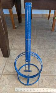 Blue Banjo-Shaped Metal Decorative Accent