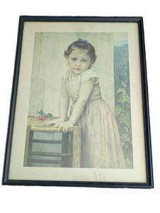 Child With Cherries Bouguereau Framed Print