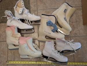 Lange Figure Ice Skates (Lot of 4 Pairs)
