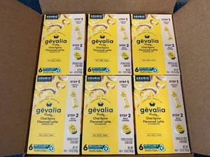 lot 5 image: 6 Packs Of Gevalia Frothy Chai Spice Packs