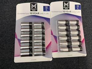lot 10 image: 2 X 12Ct Members Mark C Batteries