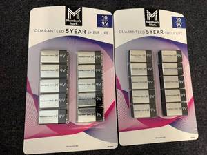 lot 14 image: 2 X 10Ct Members Mark 9V Batteries