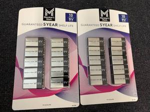 lot 15 image: 2 X 10Ct Members Mark 9V Batteries