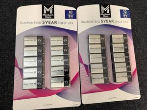 lot 16 image: 2 X 10Ct Members Mark 9V Batteries