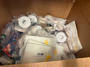 lot 86 image: Box Of Christmas Ribbon And Sticker Books